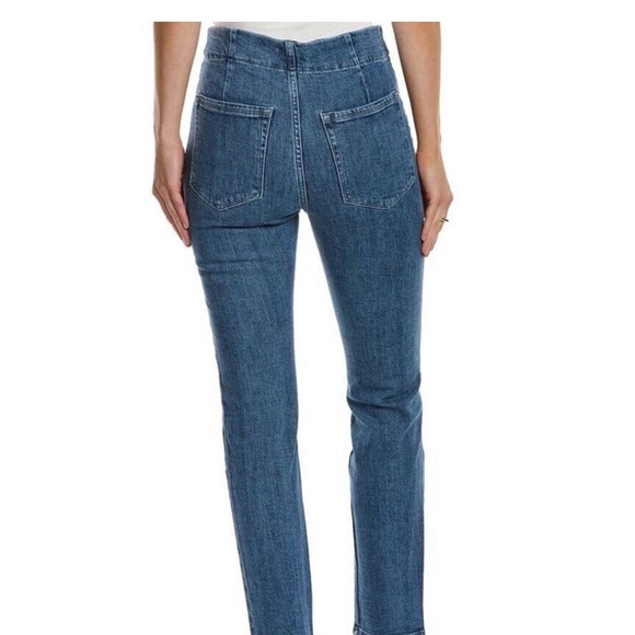 Good American High Waist Corset Zip Front High Rise Jeans Size 4/27 Blue Denim - Picture 2 of 14